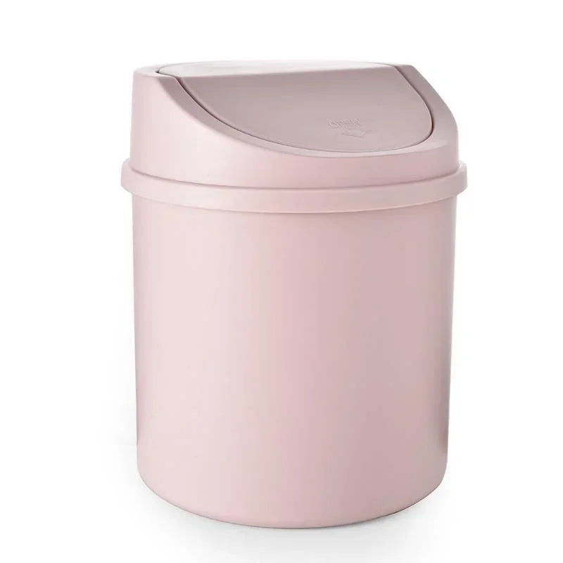Mini Desktop Trash Can with Flip Cover – Compact Garbage Bin for Home, Office, and Workspace Organization