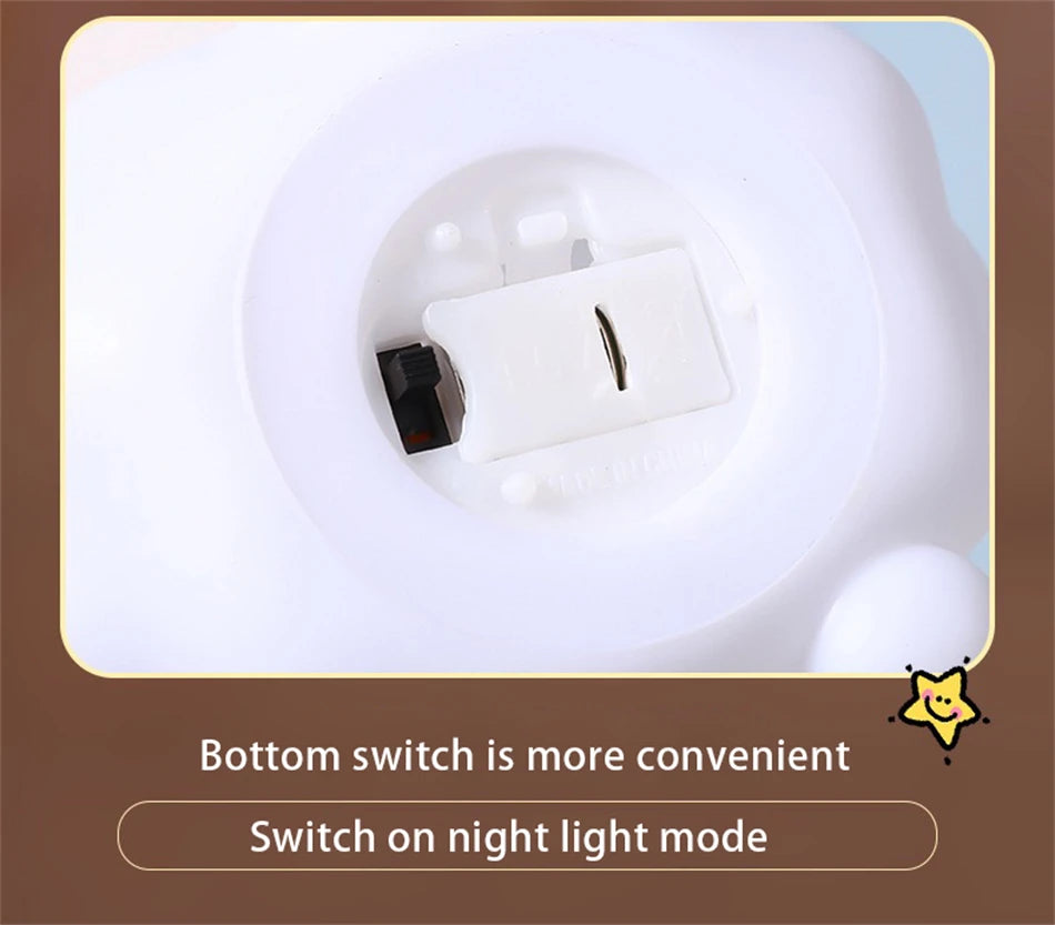 Adorable Rabbit Night Light – Soft Silicone Touch Lamp