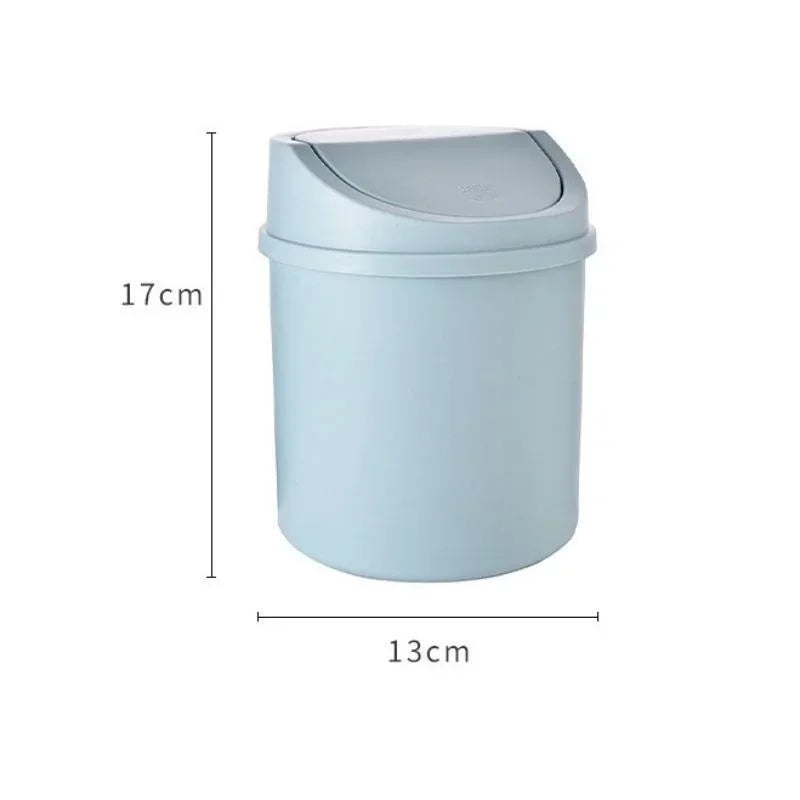 Mini Desktop Trash Can with Flip Cover – Compact Garbage Bin for Home, Office, and Workspace Organization