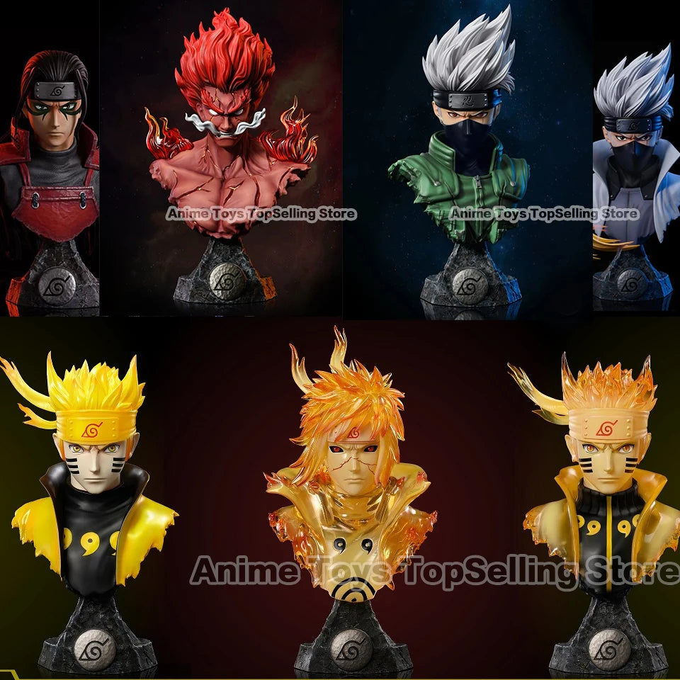 Naruto Figures – 10–14 cm Madara, Sasuke, Kakashi & Minato PVC Anime Collectible Statue Models