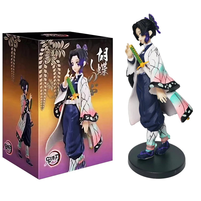 Demon Slayer Anime Figures – 14 cm Tanjiro, Nezuko, Zenitsu & Inosuke PVC Collectible Statues
