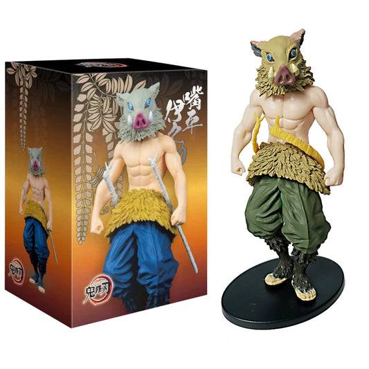 Demon Slayer Anime Figures – 14 cm Tanjiro, Nezuko, Zenitsu & Inosuke PVC Collectible Statues