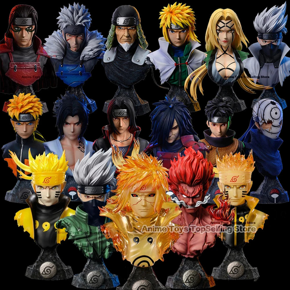 Naruto Figures – 10–14 cm Madara, Sasuke, Kakashi & Minato PVC Anime Collectible Statue Models
