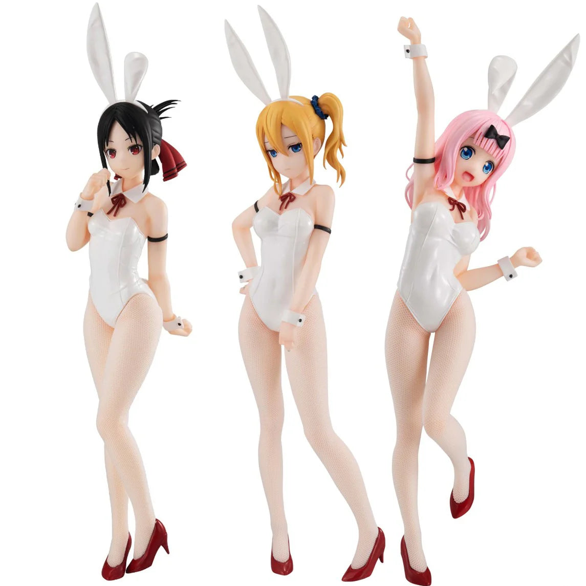 Furyu BiCute Bunnies Figures – 29 cm Kaguya-sama: Love is War Chika, Kaguya & Ai Bunny Girl PVC Collectible Statues