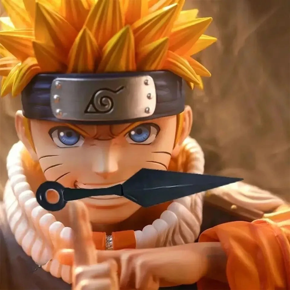Naruto Uzumaki Replica PVC Figure – 18 cm Anime Collectible Statue Model Toy for Display & Gifts