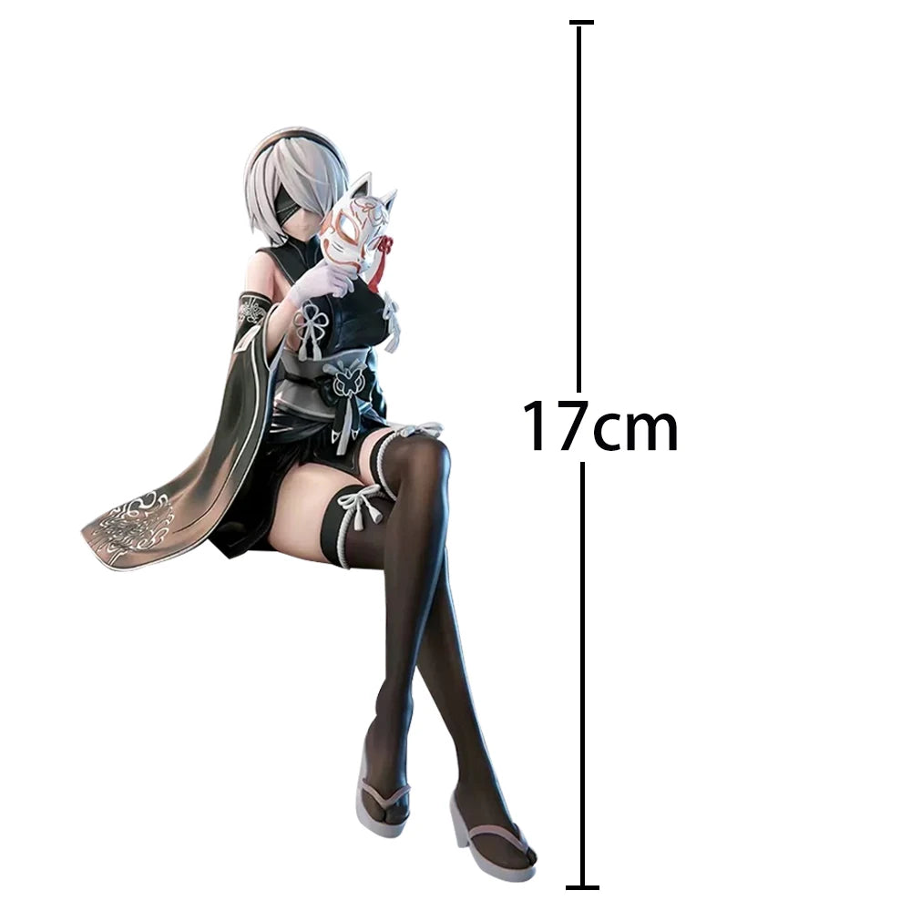 Anime 2Byorha figure Kimono Standing A2 Action Figures 2B figurine Doll PVC Beauty Girl Model Toys Collection Statue Gifts