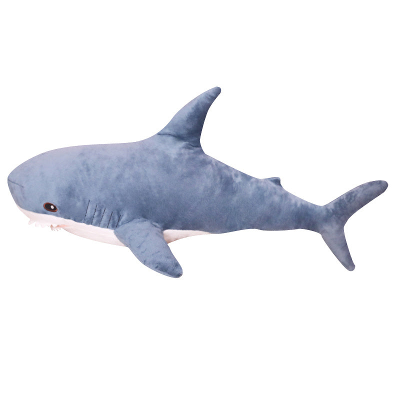 Shark Plush Pillow – Large Crystal Soft Stuffed Animal Cushion