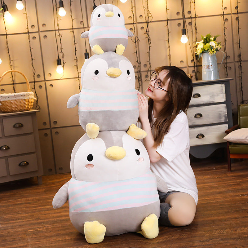 Kawaii Penguin Plush Toy – Soft Stuffed Animal Pillow