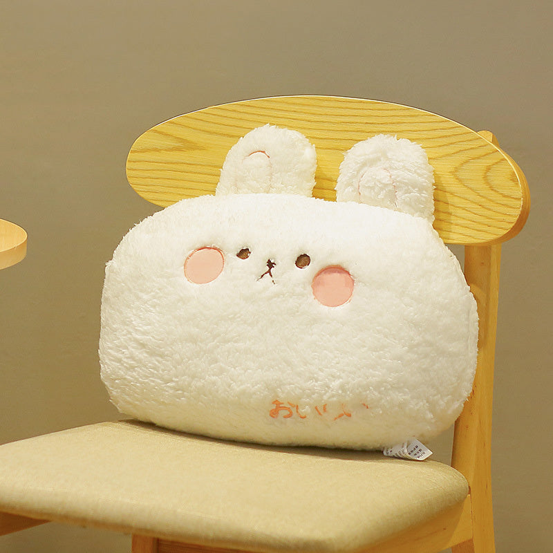 Kawaii Animal Plush Pillow – Cute Bear, Rabbit, Frog & Pig Stuffed Toys