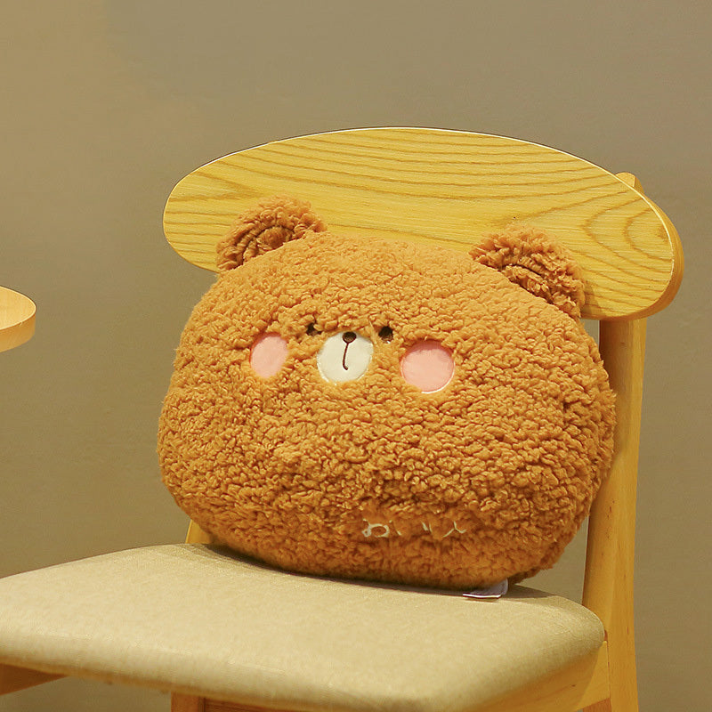 Kawaii Animal Plush Pillow – Cute Bear, Rabbit, Frog & Pig Stuffed Toys