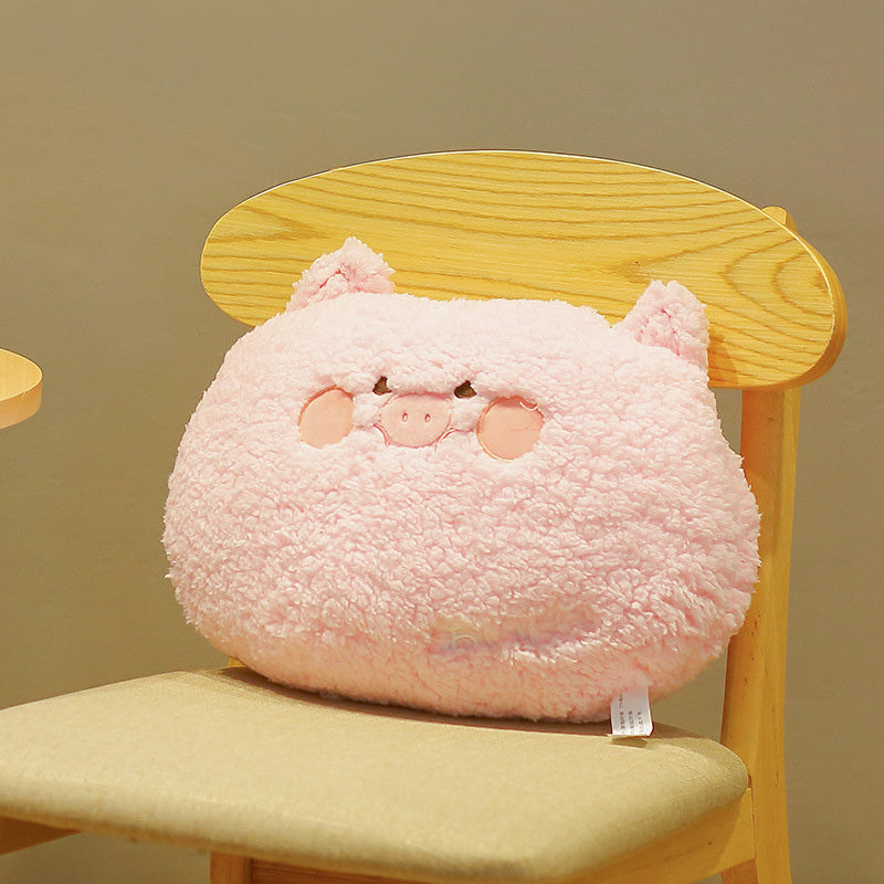 Kawaii Animal Plush Pillow – Cute Bear, Rabbit, Frog & Pig Stuffed Toys