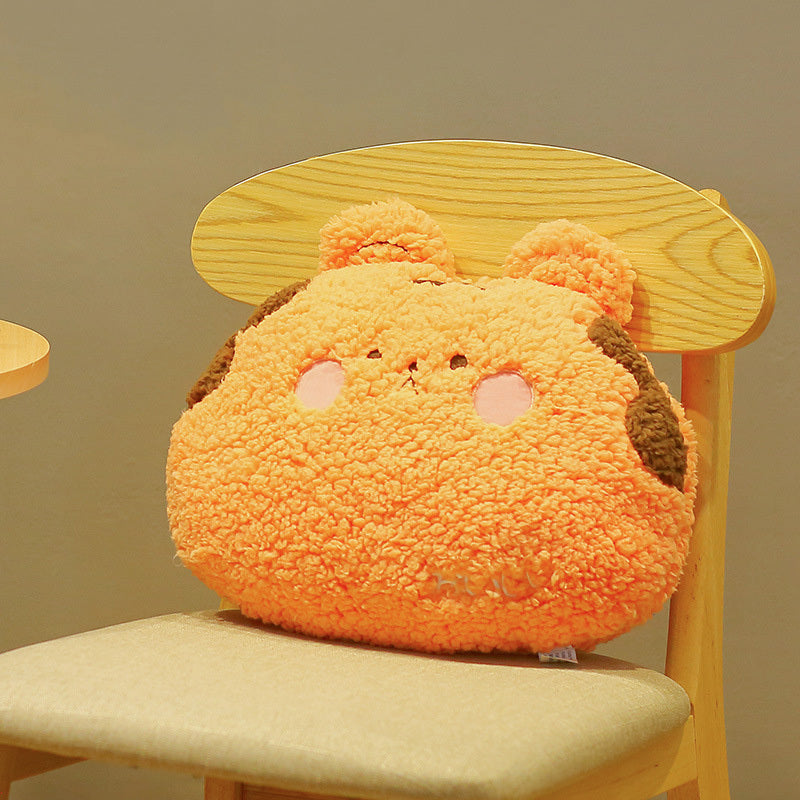 Kawaii Animal Plush Pillow – Cute Bear, Rabbit, Frog & Pig Stuffed Toys