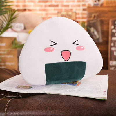 Cartoon Rice Ball Plush Toy – Cute Anime Stuffed Pillow Cushion