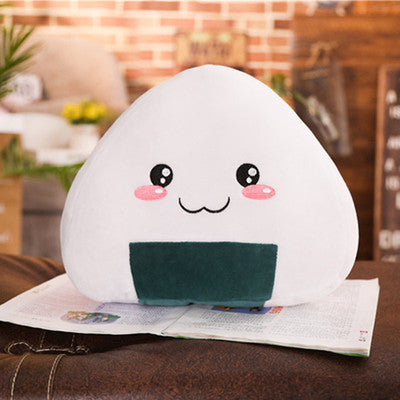 Cartoon Rice Ball Plush Toy – Cute Anime Stuffed Pillow Cushion