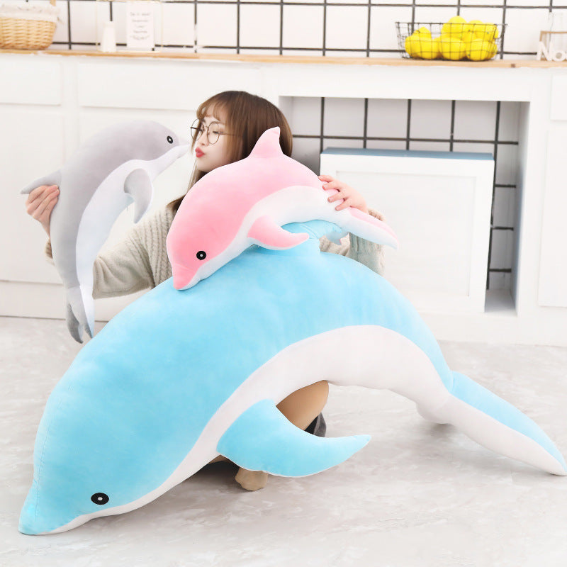 Dolphin Plush Toy – Crystal Soft Stuffed Animal Doll