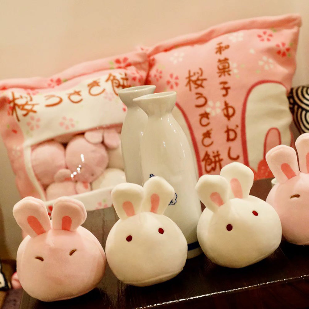Snack Bag Plush Pillow – Large Stuffed Cushion with 8 Mini Plush Toys
