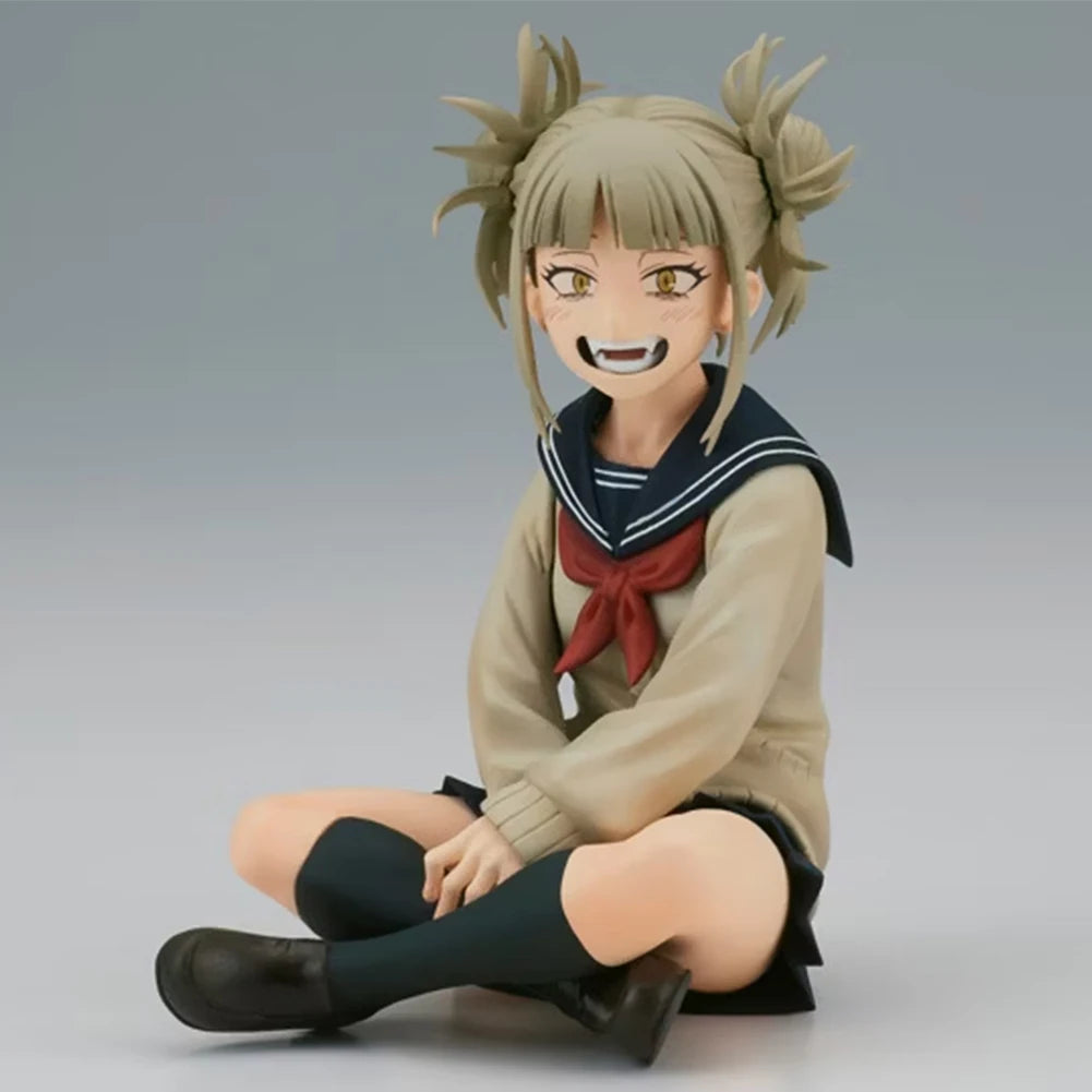 My Hero Academia Figures – 10 cm Toga Himiko & Uraraka Ochako PVC Anime Collectible Sitting Statue Models