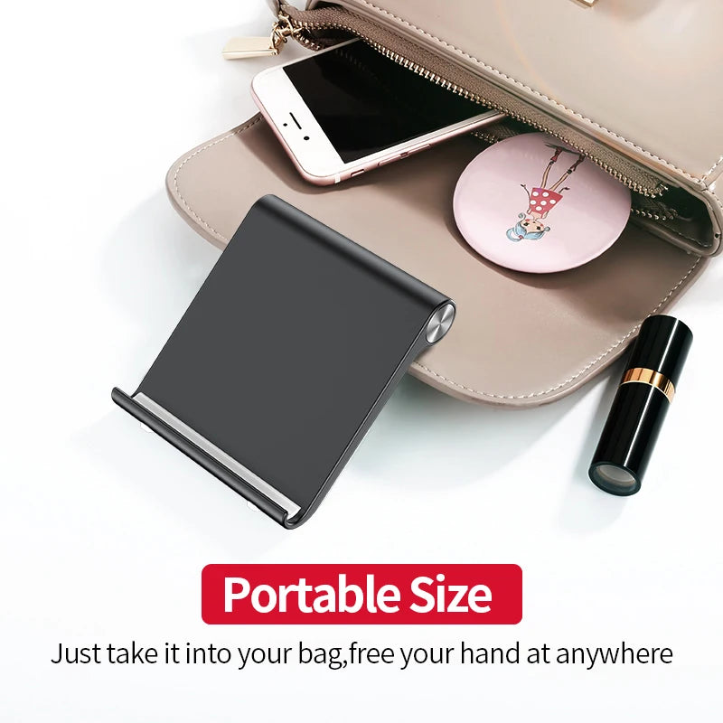 Adjustable Mobile Phone & Tablet Stand – Portable Desk Holder Mount for Smartphones, iPhones, and Tablets