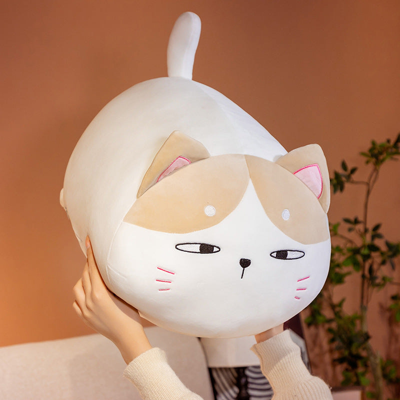 Cute Cat Plush Toy – Soft Stuffed Animal Doll in Multiple Colors