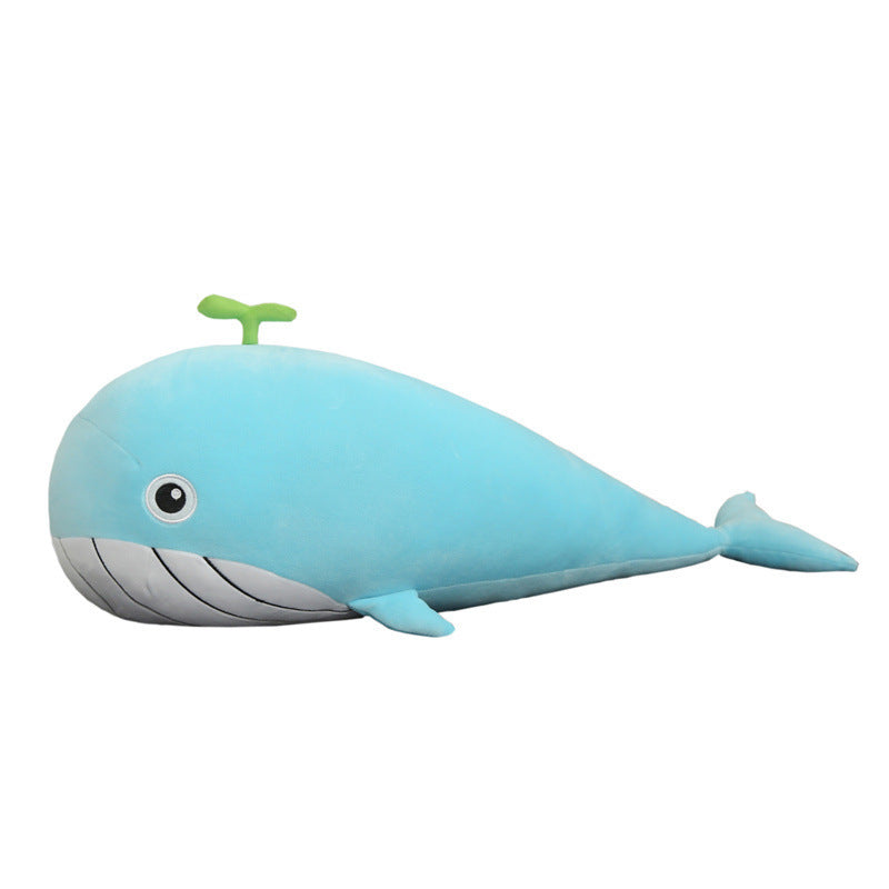 Whale Plush Toy – Cute Stuffed Animal Doll with Big Eyes