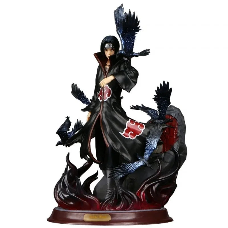 Naruto Itachi Uchiha Crow Hall Figure – GK PVC Anime Collectible Statue Model Ornament