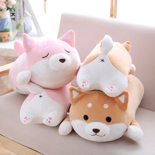 Cute Shiba Inu Dog Plush Toy – Fat Kawaii Stuffed Animal Pillow