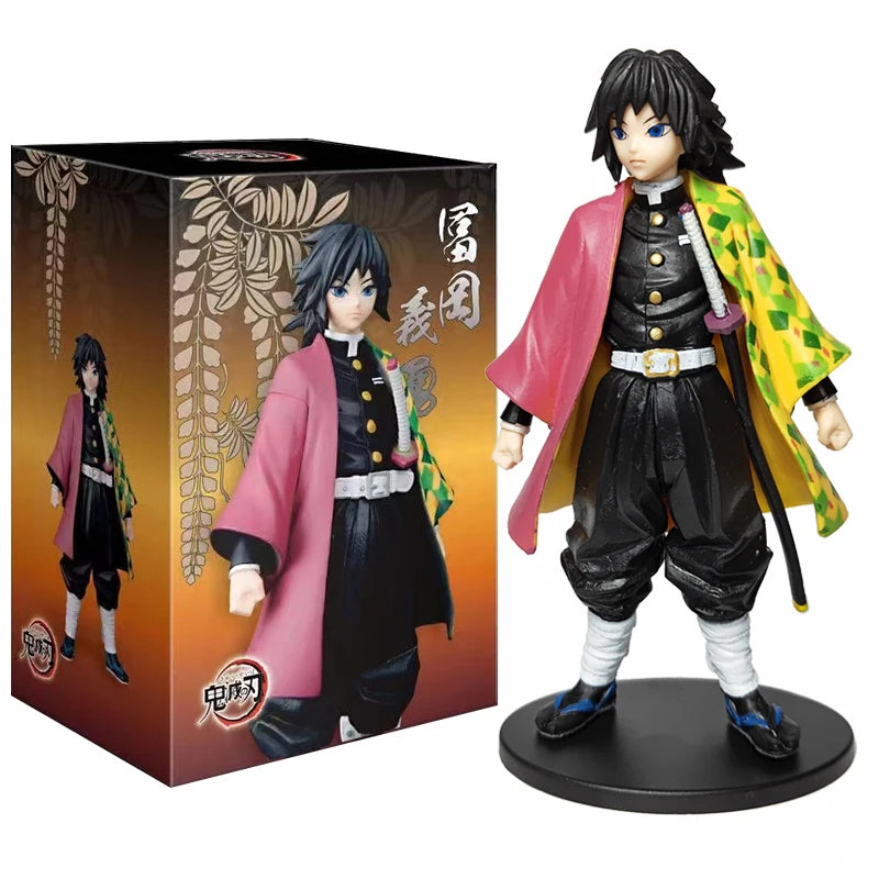 Demon Slayer Anime Figures – 14 cm Tanjiro, Nezuko, Zenitsu & Inosuke PVC Collectible Statues