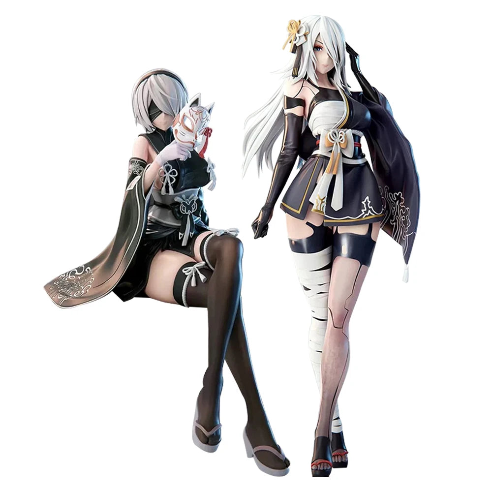 Anime 2Byorha figure Kimono Standing A2 Action Figures 2B figurine Doll PVC Beauty Girl Model Toys Collection Statue Gifts