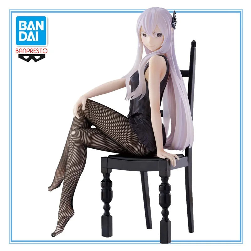 Re:Zero Echidna Relax Time Figure – Bandai 18 cm Another Color Ver. PVC Anime Collectible Statue Model