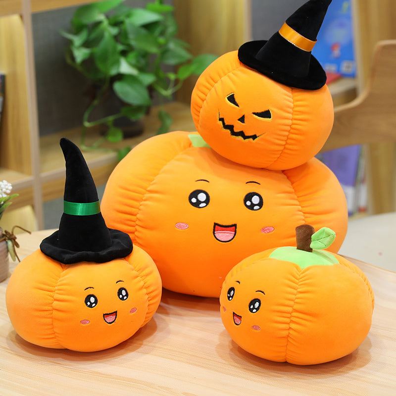 Halloween Pumpkin Plush Toy – Cute Stuffed Pumpkin Doll for Decoration & Gifts
