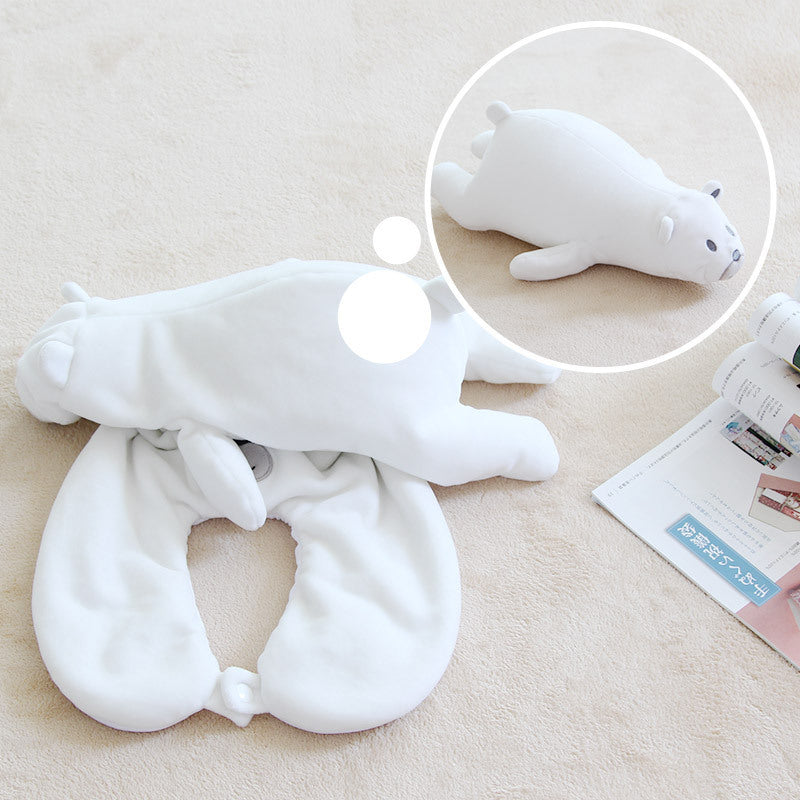 Penguin U-Shaped Neck Pillow – Soft Travel & Nap Pillow