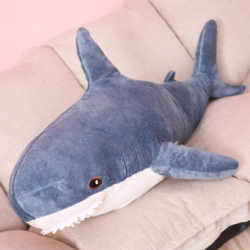 Shark Plush Pillow – Large Crystal Soft Stuffed Animal Cushion