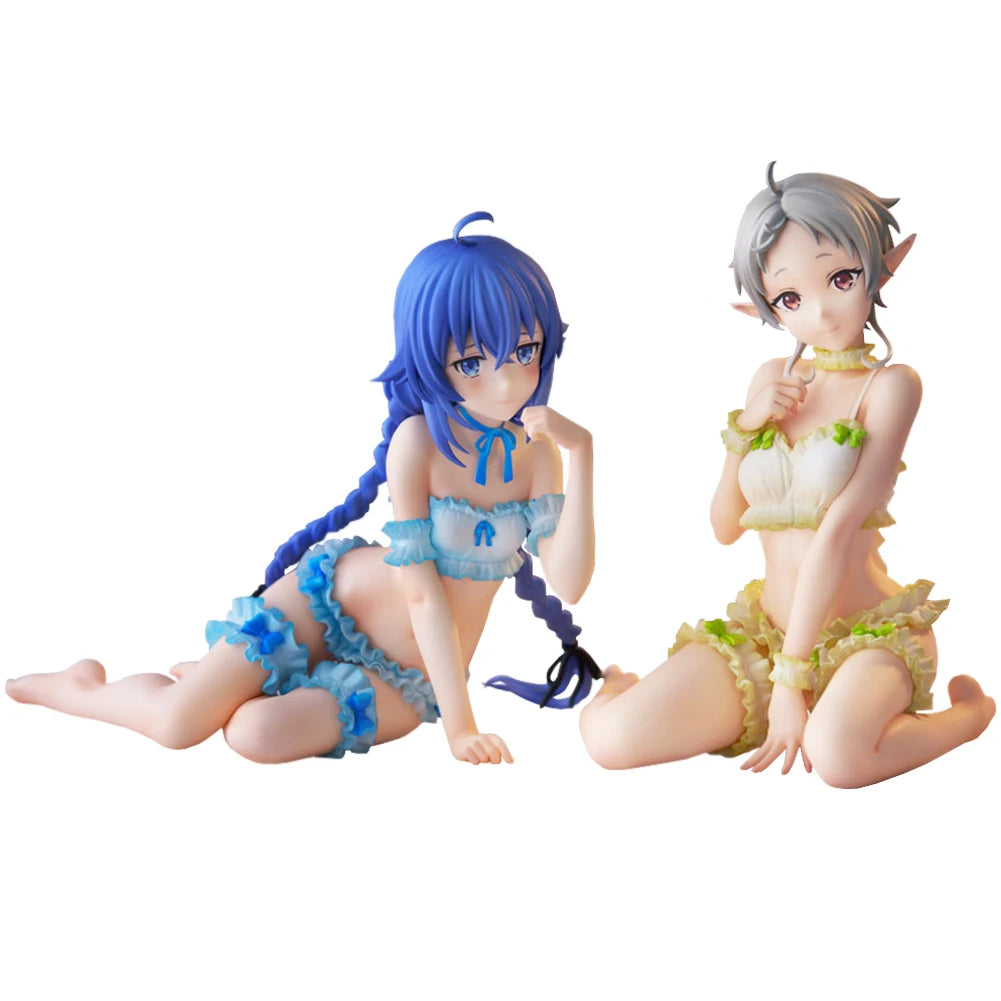 Mushoku Tensei Figures – Sylphy & Roxy Migurdia PVC Anime Collectible Statue Models (11–12 cm)
