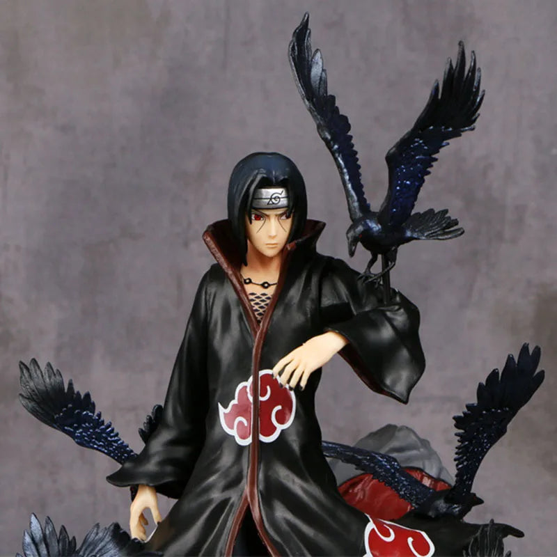 Naruto Itachi Uchiha Crow Hall Figure – GK PVC Anime Collectible Statue Model Ornament