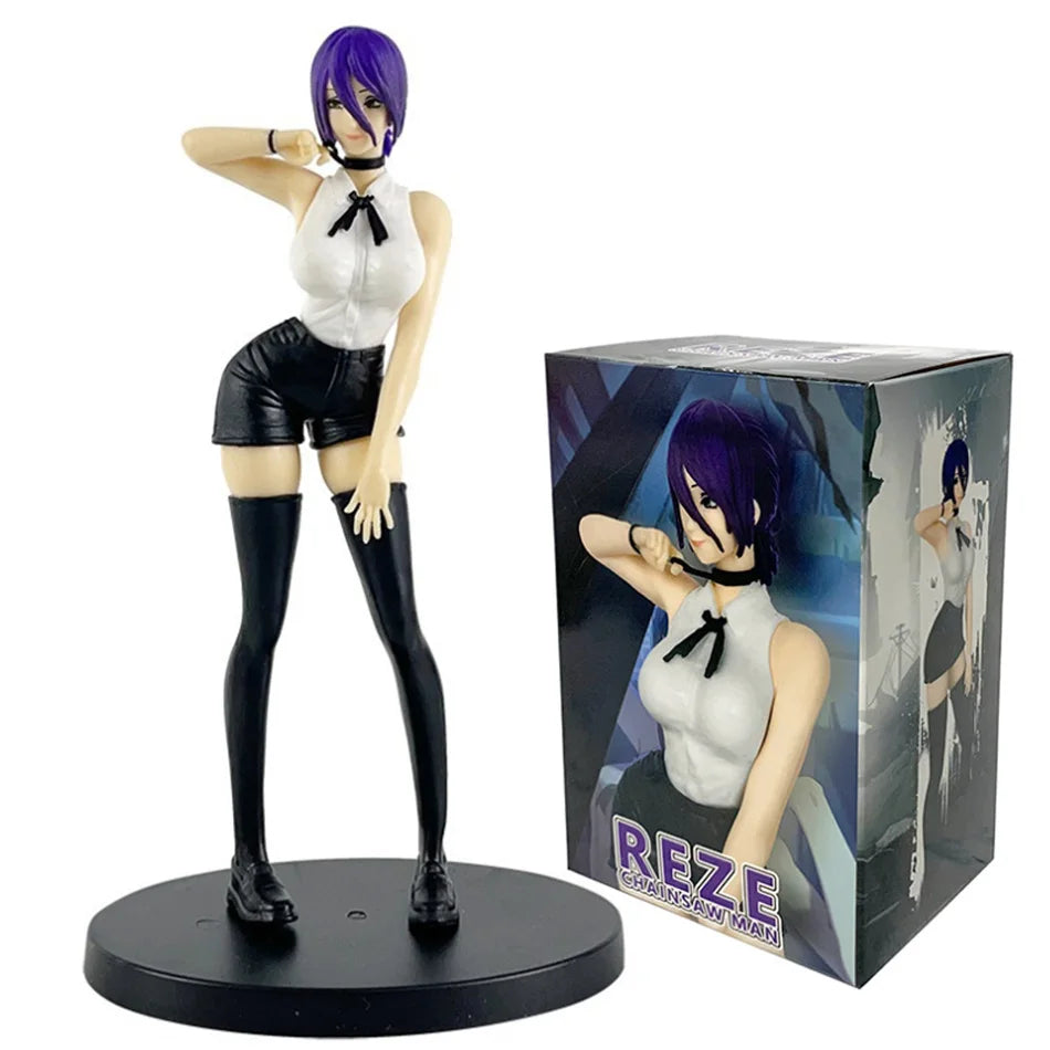 Chainsaw Man Reze Figure – 19 cm PVC Anime Collectible Statue Model Toy