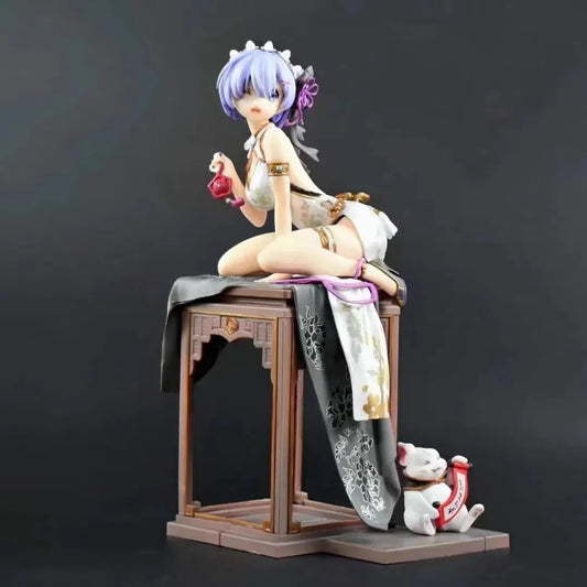 Re:Zero Emilia & Rem Figures – 23 cm Lolita Outfit PVC Anime Collectible Statue Models