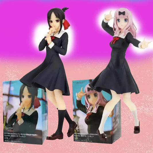 Kaguya-sama: Love is War Figures – Fujiwara Chika & Shinomiya Kaguya PVC Anime Collectible Statue Models