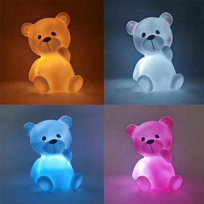 Cute Cartoon Night Light – Adorable LED Lamp in Bear, Cloud, Star, Moon & Ice Cream Designs