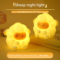 Adorable Rabbit Night Light – Soft Silicone Touch Lamp