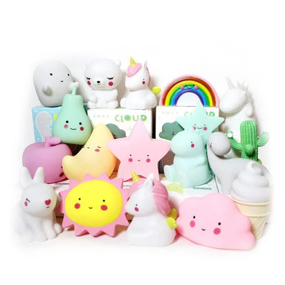 Cute Cartoon Night Light – Adorable LED Lamp in Bear, Cloud, Star, Moon & Ice Cream Designs