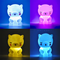 Cute Cartoon Night Light – Adorable LED Lamp in Bear, Cloud, Star, Moon & Ice Cream Designs