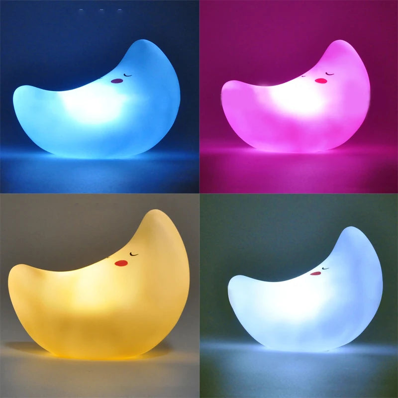 Cute Cartoon Night Light – Adorable LED Lamp in Bear, Cloud, Star, Moon & Ice Cream Designs