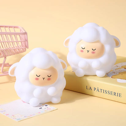 Adorable Rabbit Night Light – Soft Silicone Touch Lamp