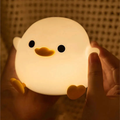 Pat Duck Night Light – LED Silicone Duck Night Light with Touch Sensor, Timer, and USB Rechargeable Battery