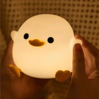 Pat Duck Night Light – LED Silicone Duck Night Light with Touch Sensor, Timer, and USB Rechargeable Battery