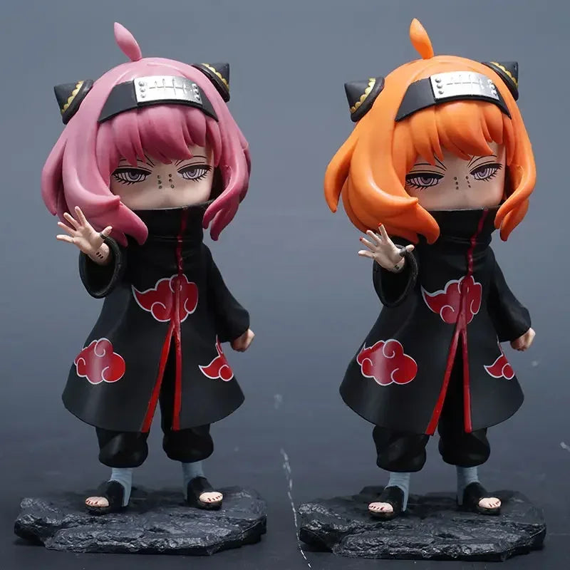Spy×Family Anya Forger Replica Figure – Cosplay Crossover Naruto Itachi Uchiha & Pain PVC Collectible Model Toy