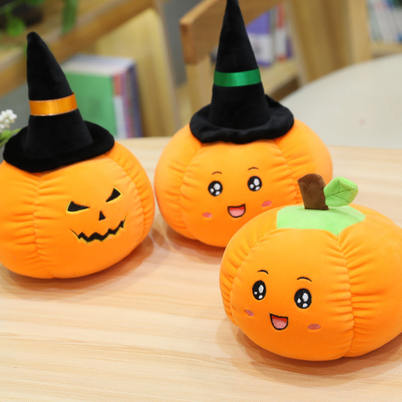 Halloween Pumpkin Plush Toy – Cute Stuffed Pumpkin Doll for Decoration & Gifts