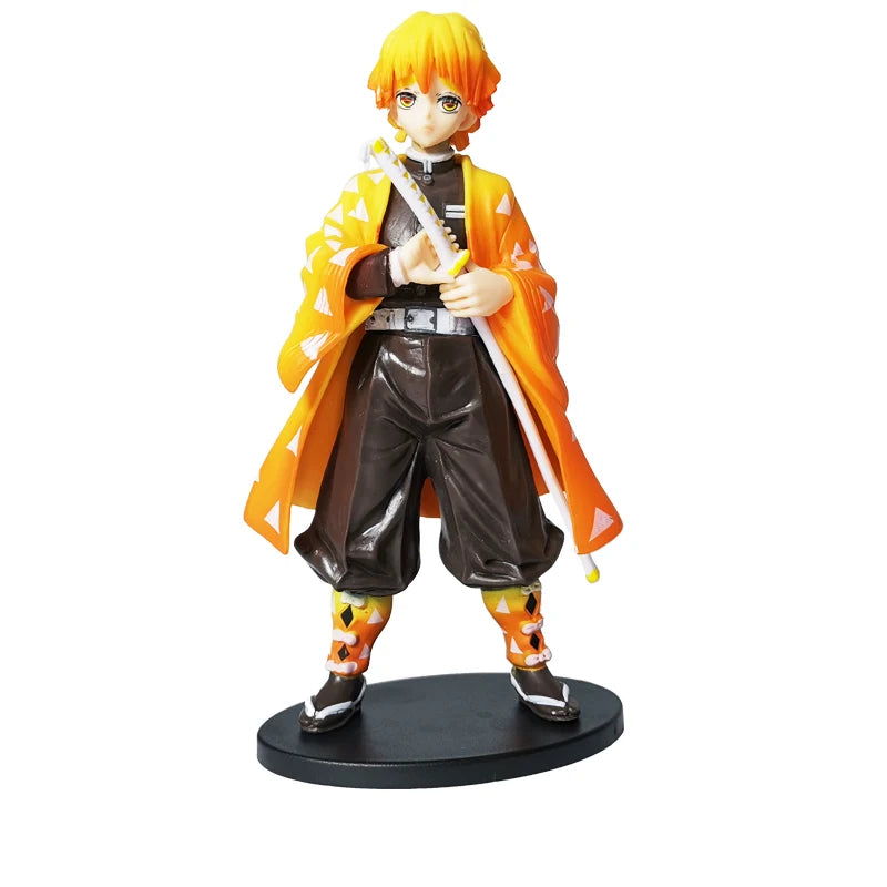 Demon Slayer Anime Figures – 14 cm Tanjiro, Nezuko, Zenitsu & Inosuke PVC Collectible Statues