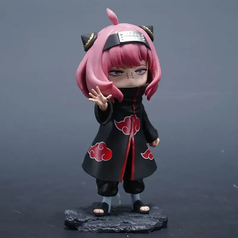 Spy×Family Anya Forger Replica Figure – Cosplay Crossover Naruto Itachi Uchiha & Pain PVC Collectible Model Toy