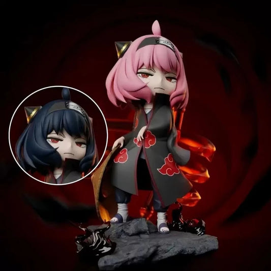 Spy×Family Anya Forger Replica Figure – Cosplay Crossover Naruto Itachi Uchiha & Pain PVC Collectible Model Toy